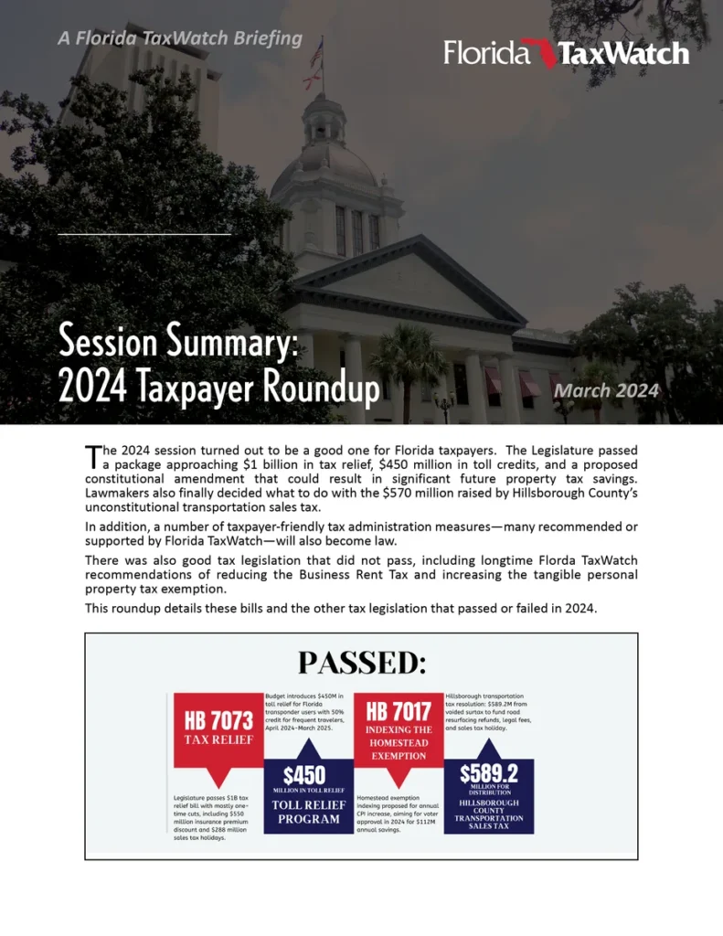 Session Summary:  2024 Taxpayer Roundup