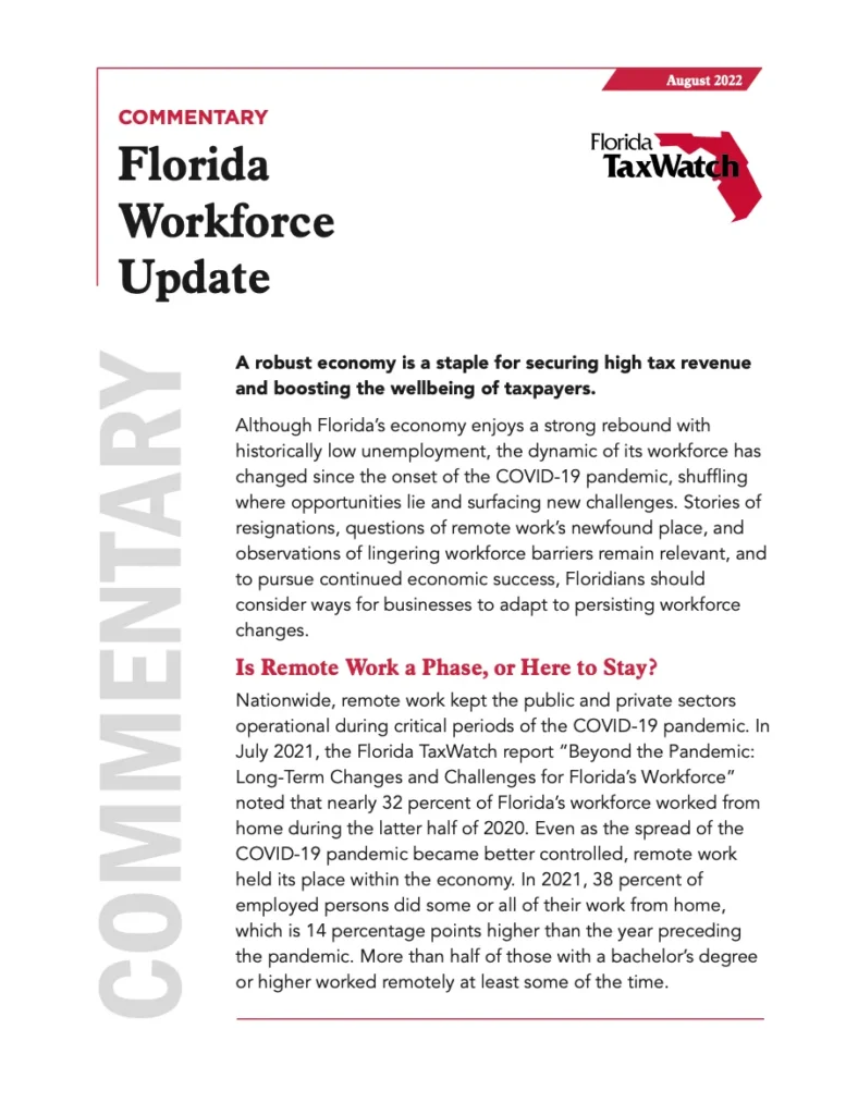 Florida Workforce Update